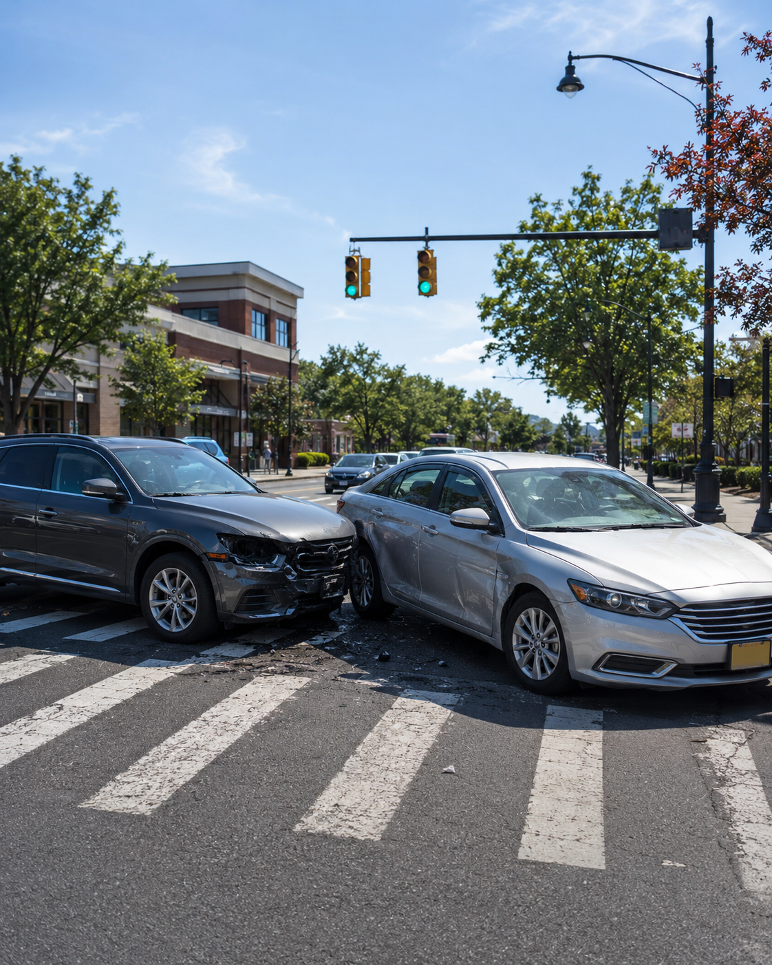 Traffic on a Long Island roadway in New York